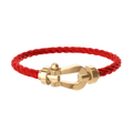 Bracelet Câble Marine — Rouge & Doré