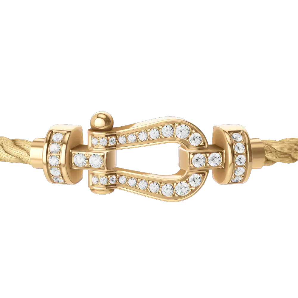 Bracelet Câble Marine — Doré