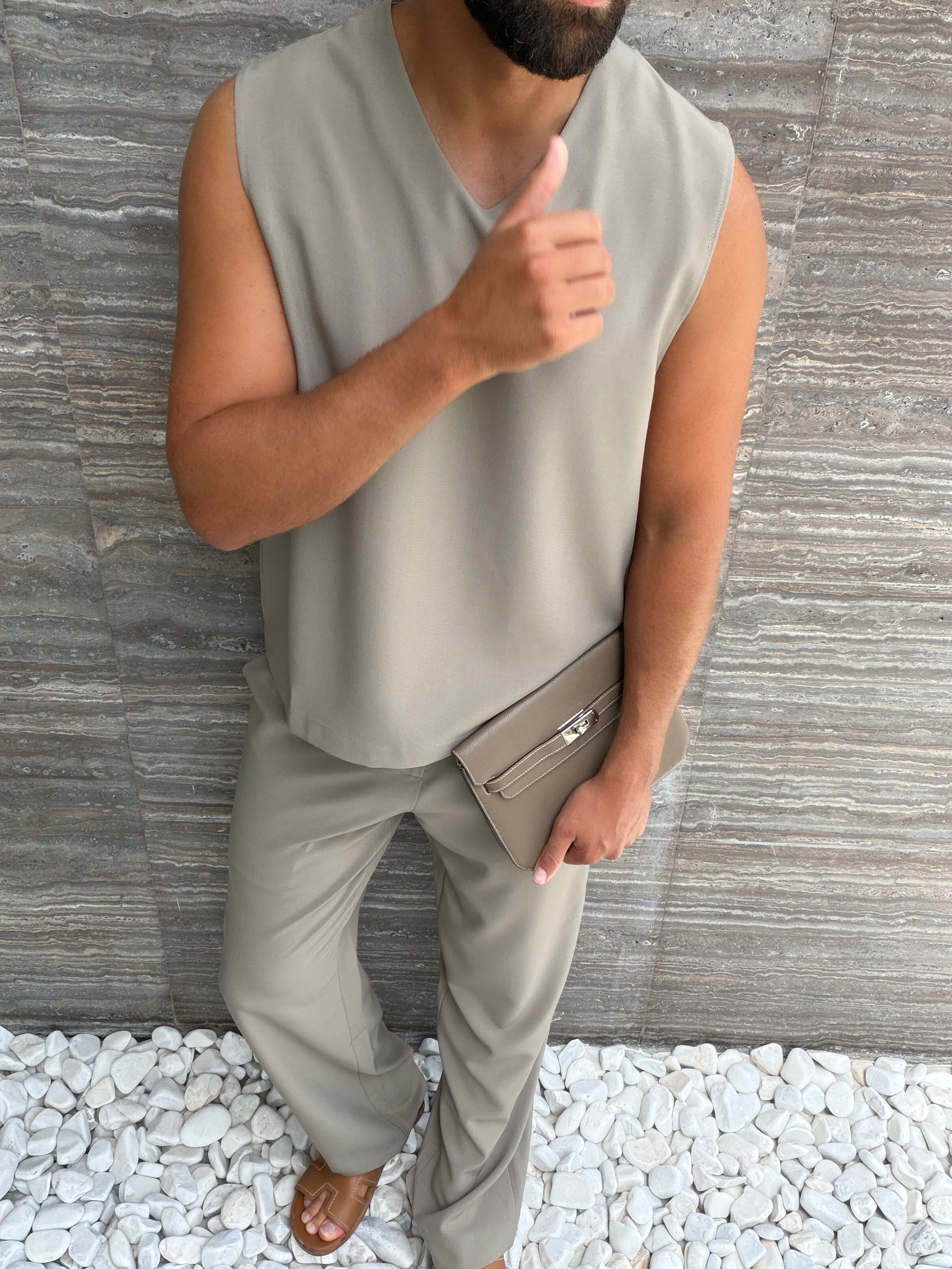 Pantalon MILOS — Gris