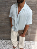 Chemise SERANO Soie — Bleu Été