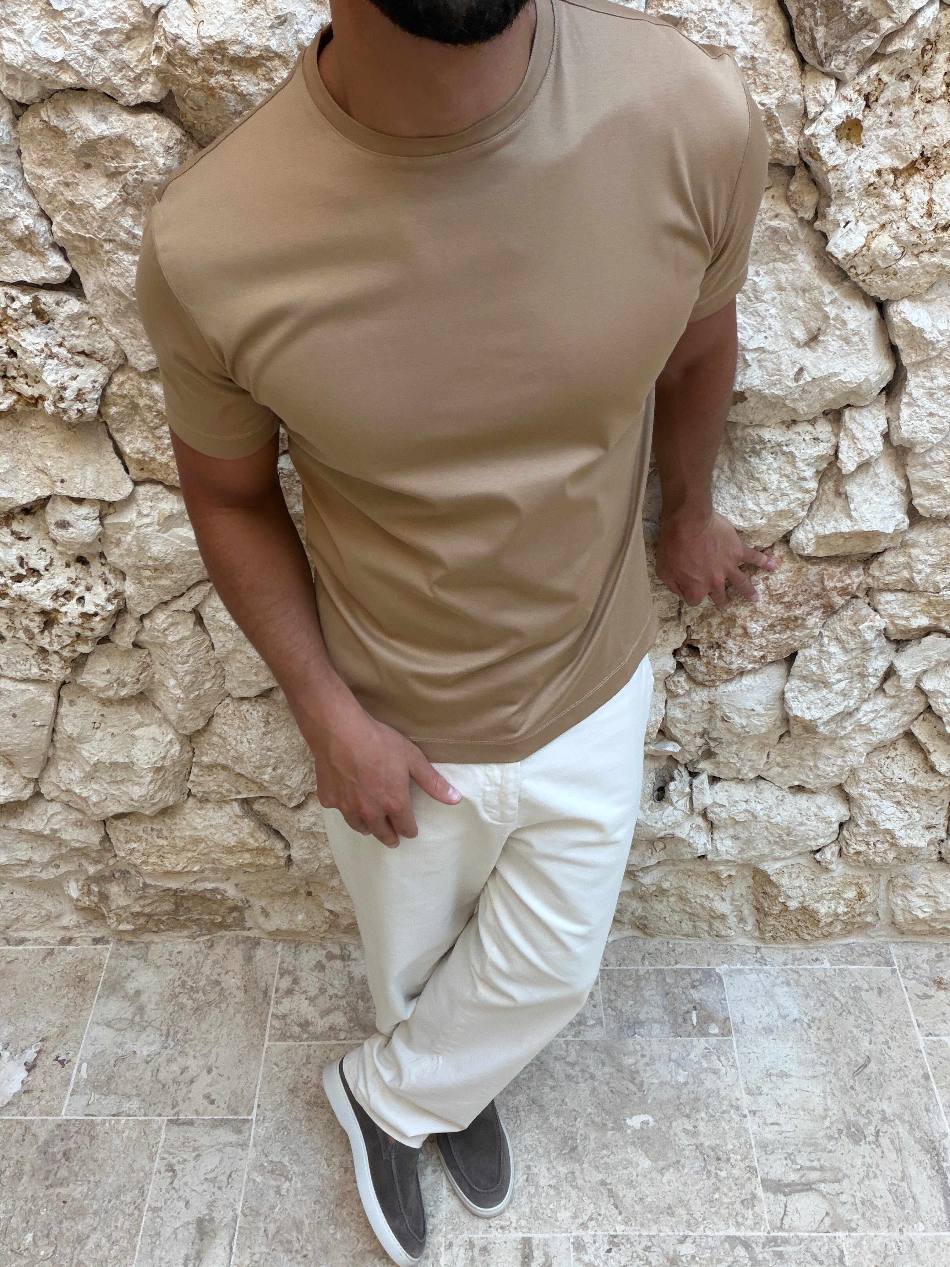 T-shirt Supima — Camel