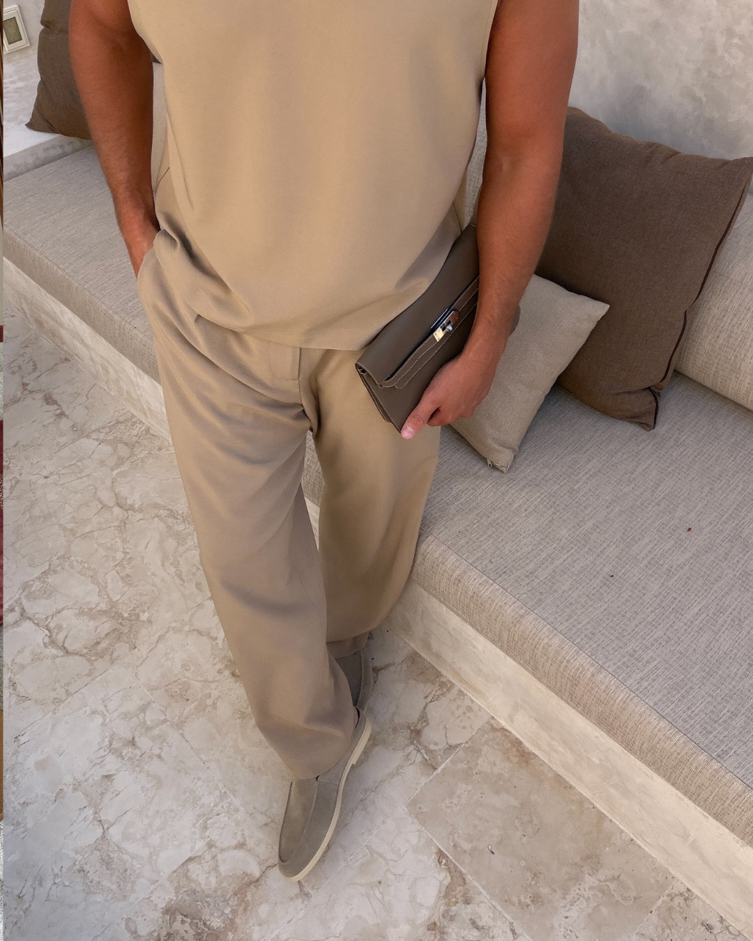 Pantalon MILOS — Fauve