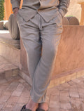 Pantalon Lin — Olive