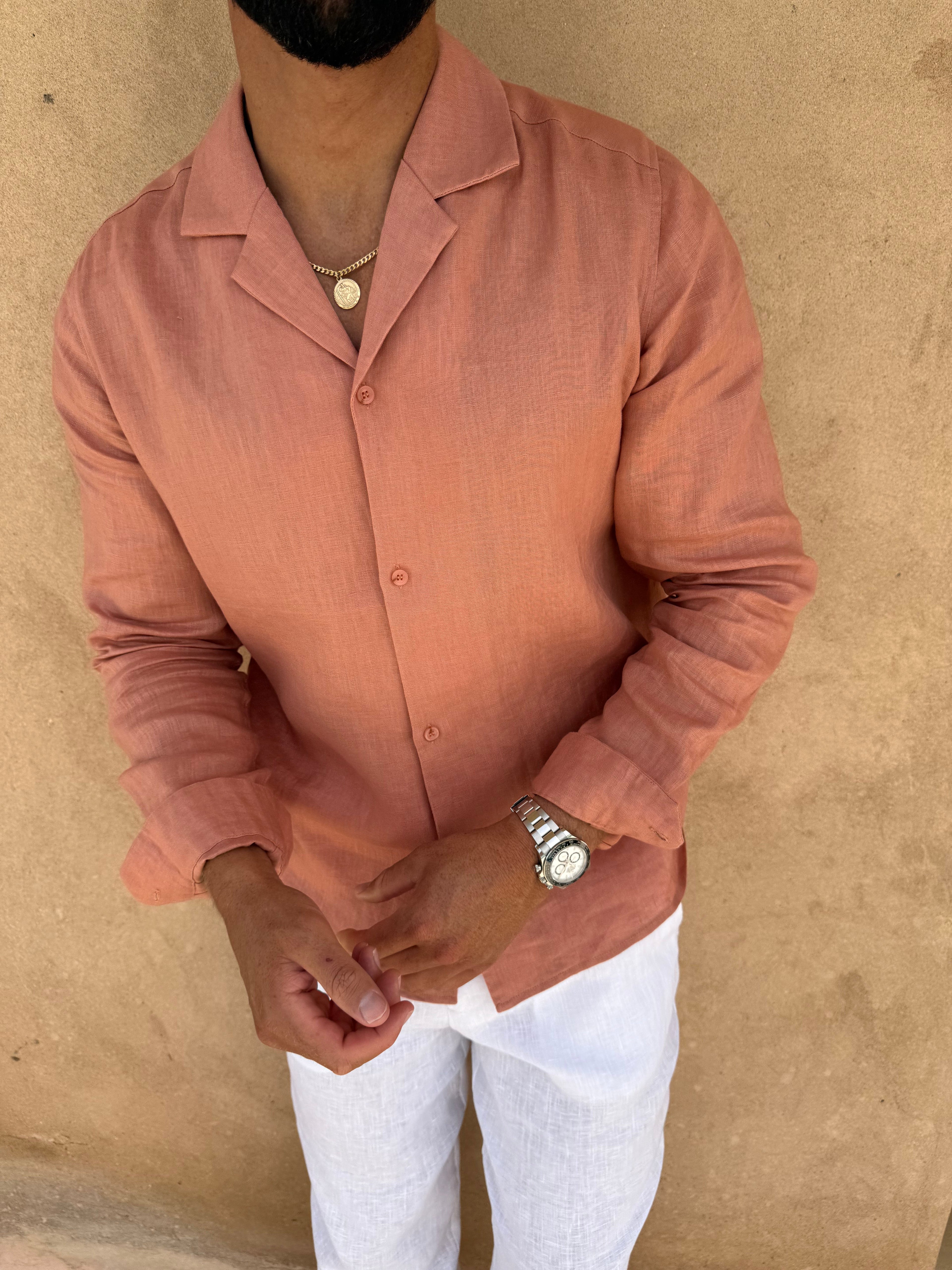Chemise RIVÉ Lin — Satiné