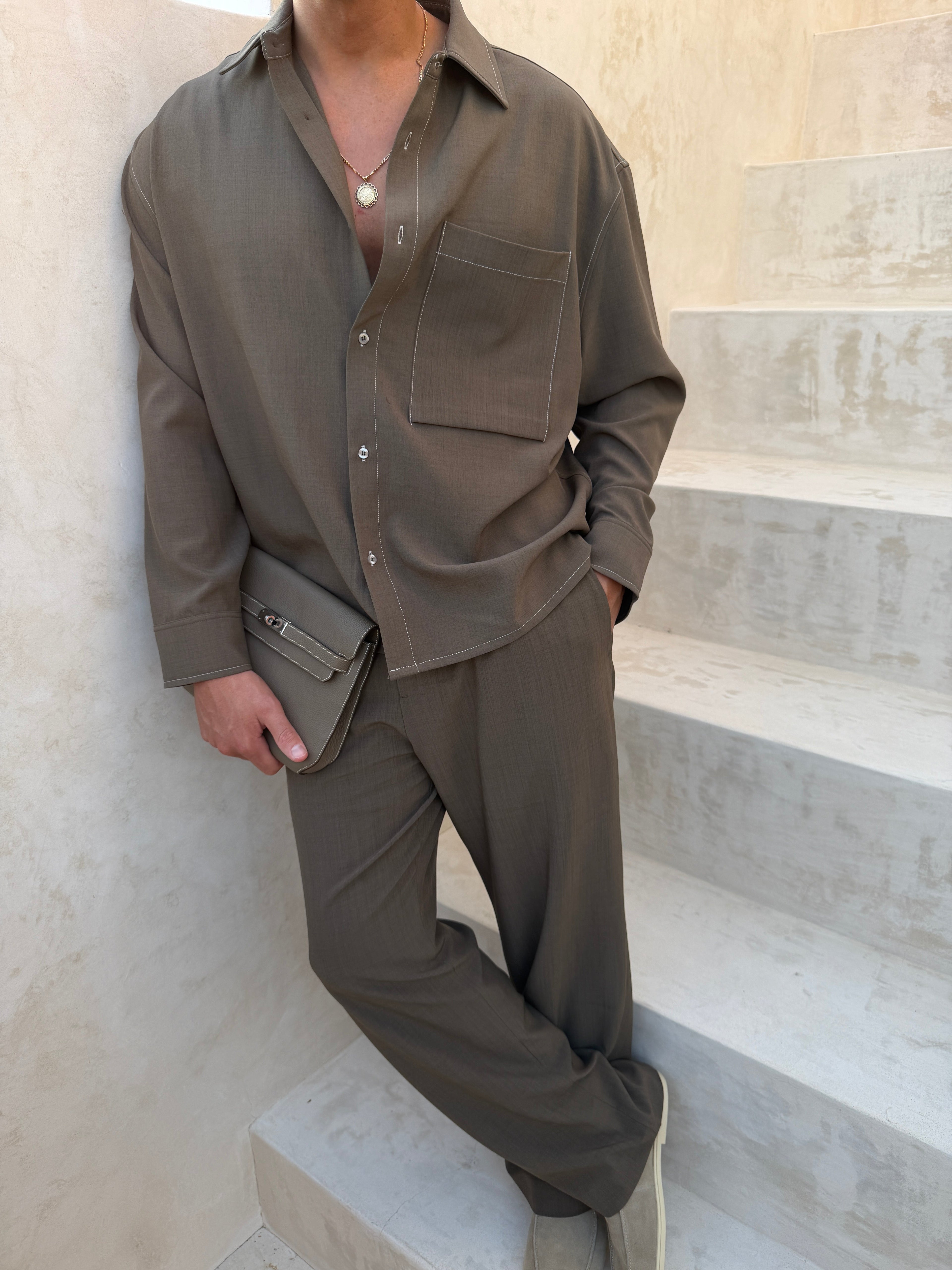 Chemise MILOS Classique — Brun