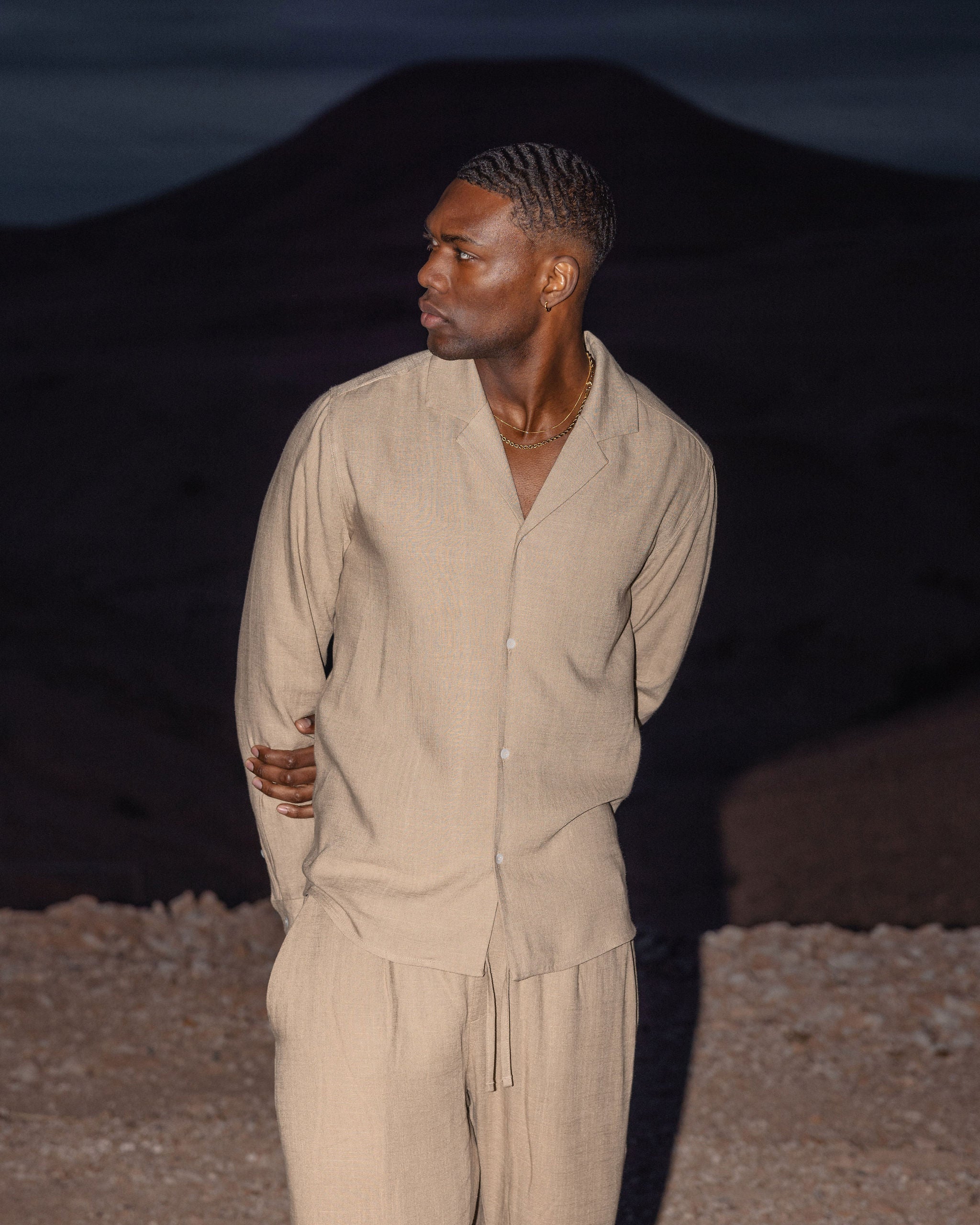 Chemise Lin — Olive