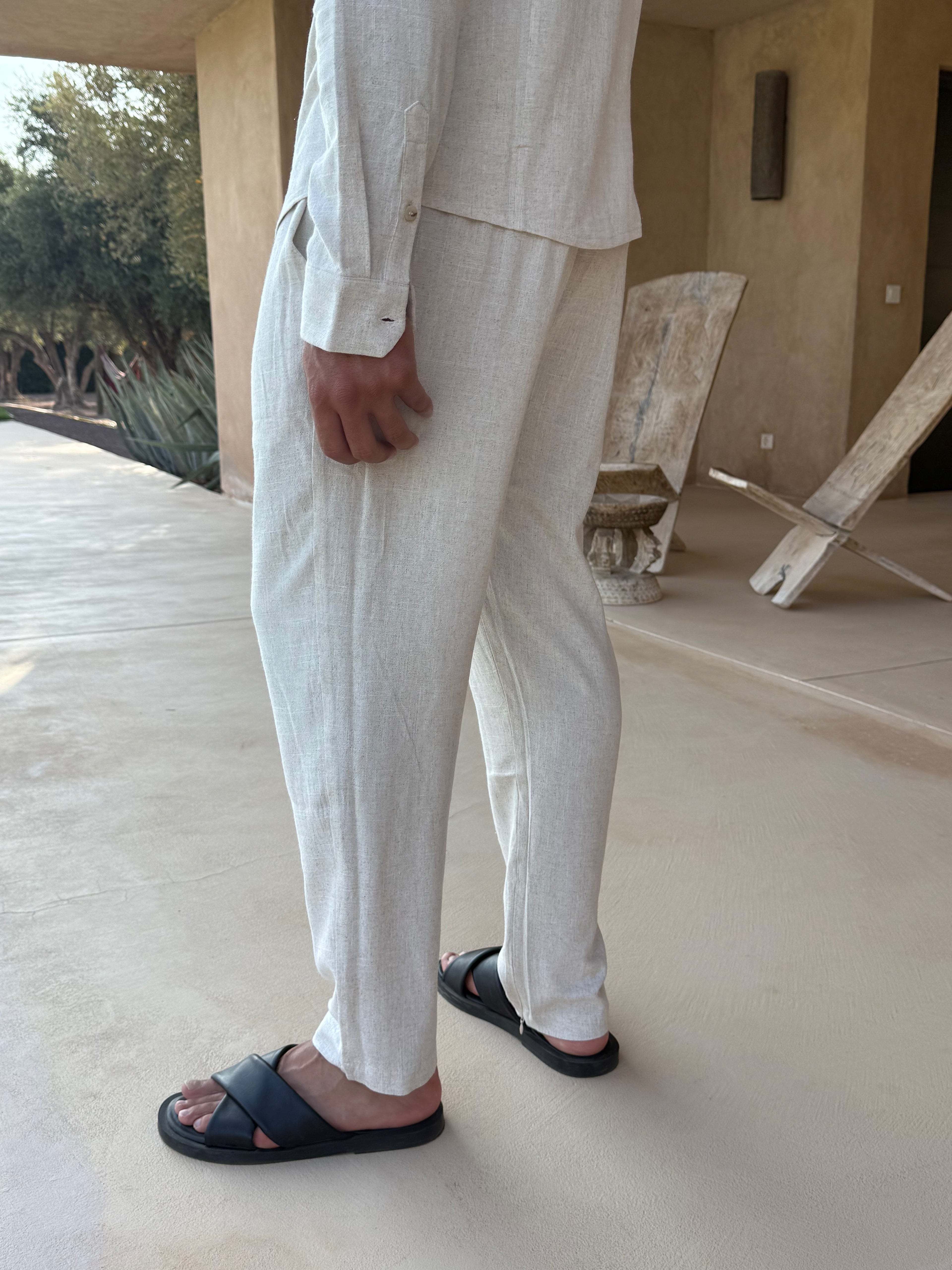 Pantalon Lin — Avoine