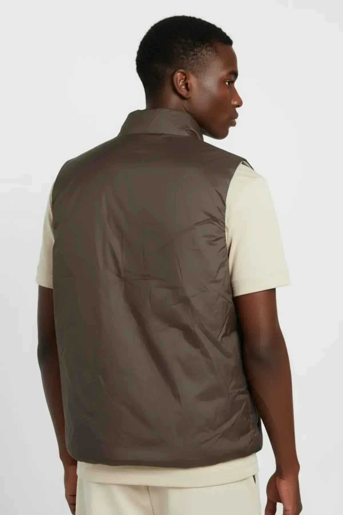 Gilet Dual Sans Manches — Brun