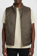 Gilet Dual Sans Manches — Brun