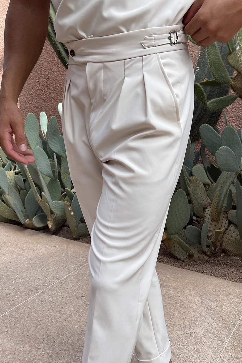 Pantalon Oxford Plissé — Pierre