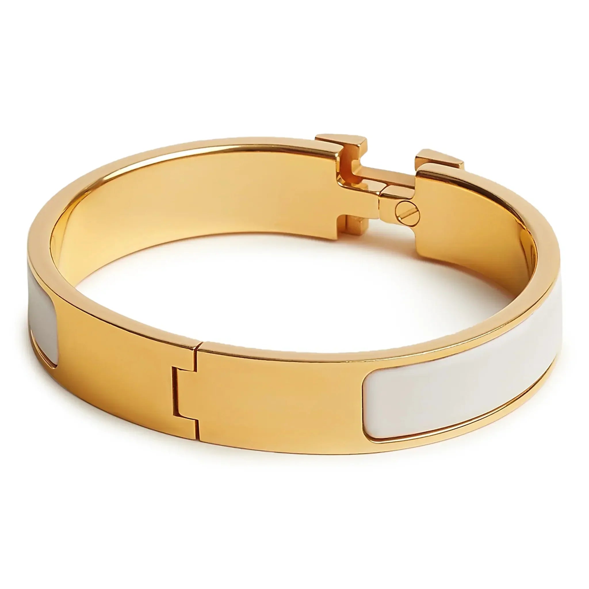 Bracelet Jonc Émail — Blanc Mat