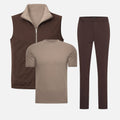 Ensemble Réversible — Espresso / Taupe