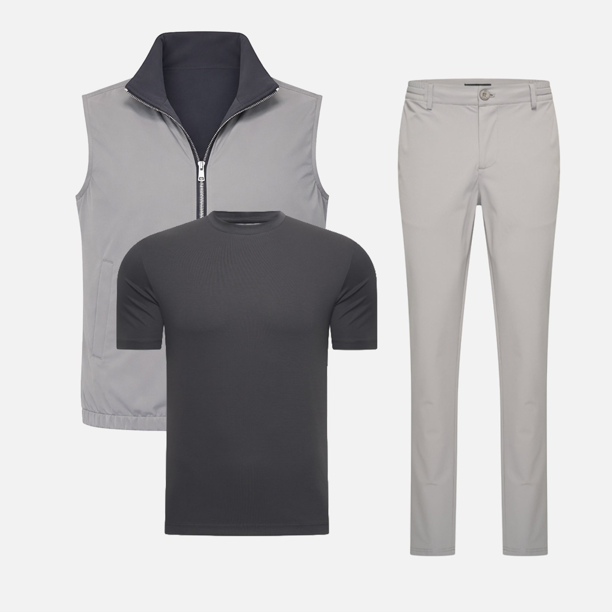 Ensemble Réversible — Gris Clair / Gris Foncé