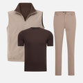 Ensemble Réversible — Taupe / Espresso