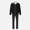 Ensemble Réversible Veste + Pantalon — Noir / Crème
