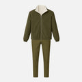 Ensemble Réversible Veste + Pantalon — Olive / Crème