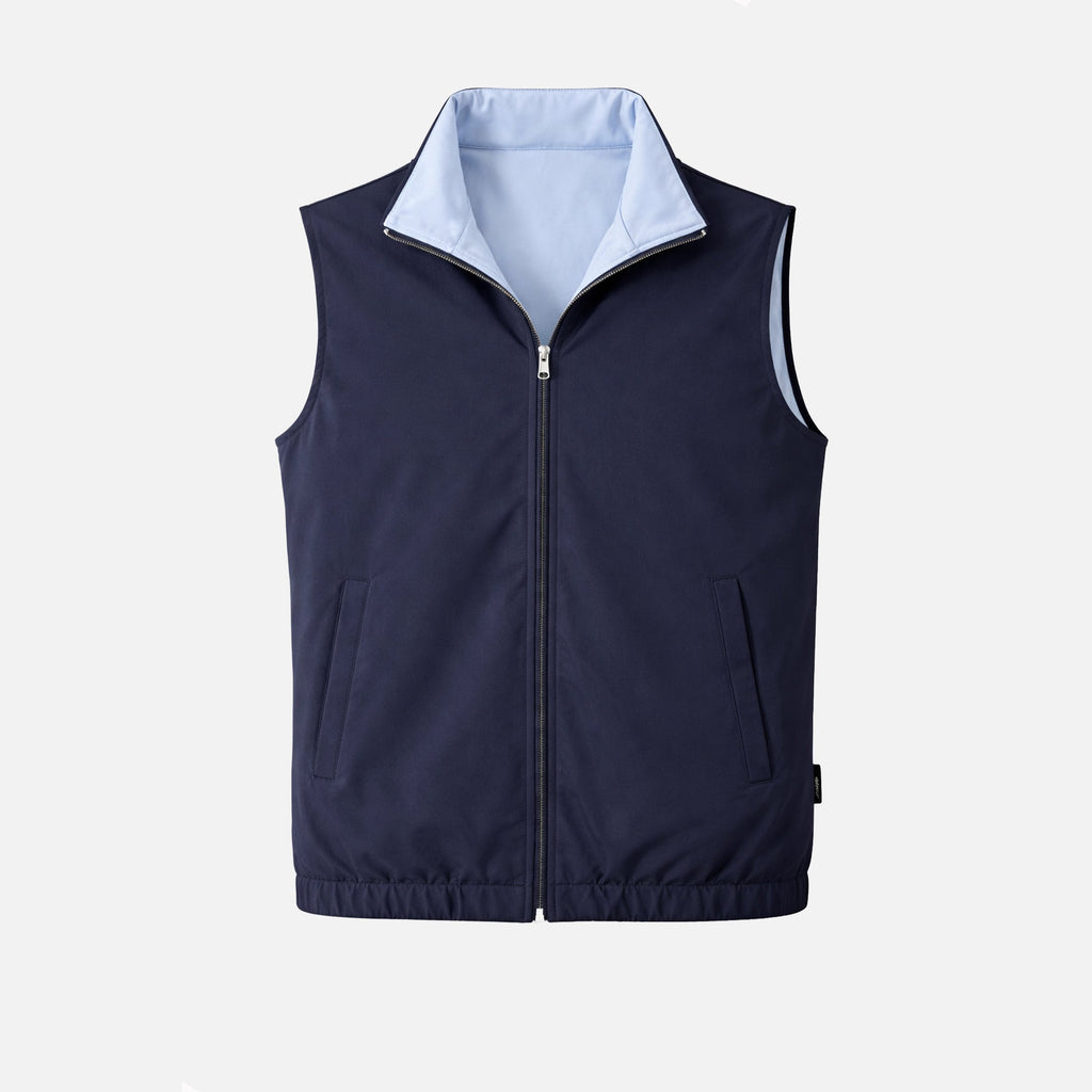 Gilet Réversible Voyage — Bleu Marine / Bleu / Bleu Layette