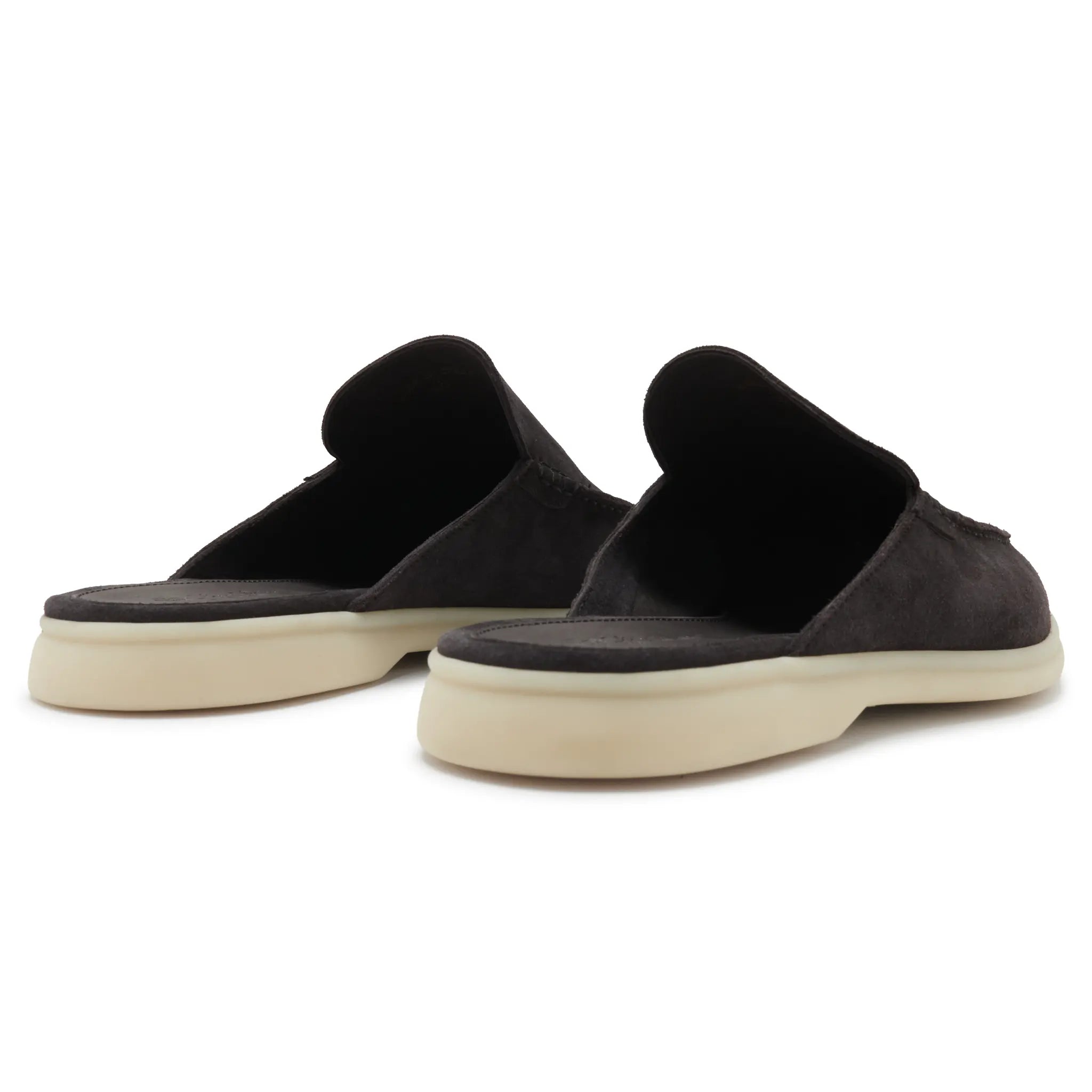 Mocassins Babouche Daim — Bleu Encre