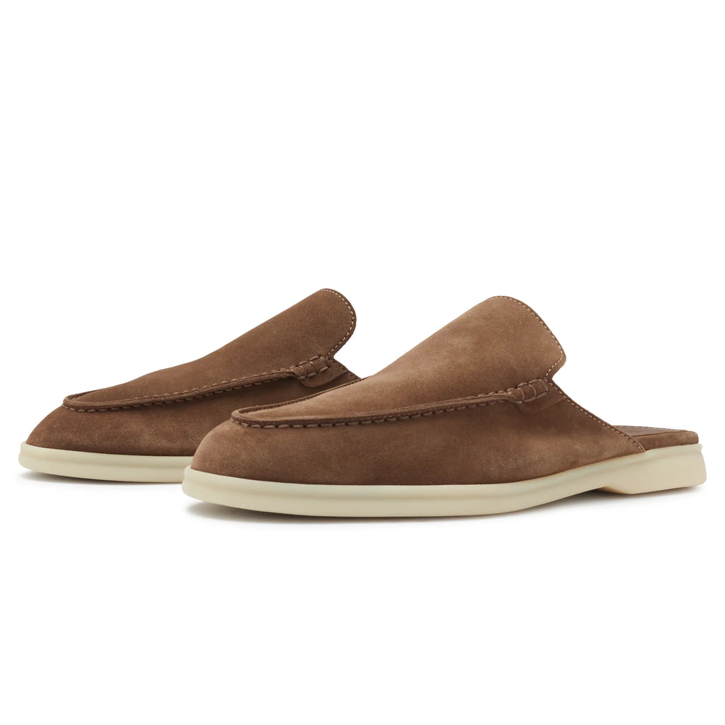 Mocassins Babouche Daim — Sauge