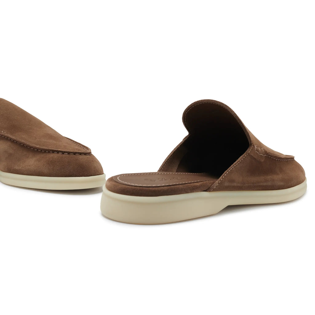 Mocassins Babouche Daim — Sauge