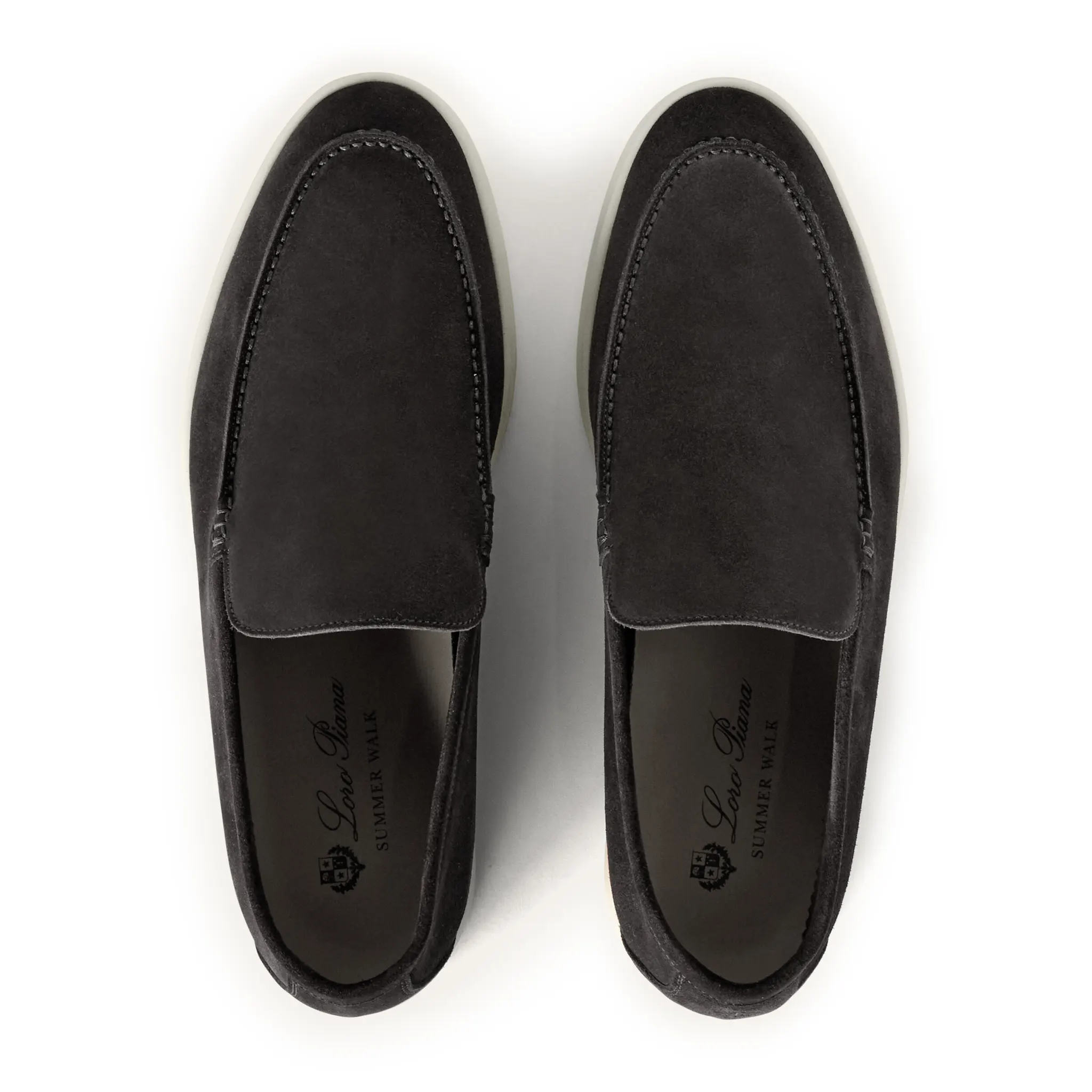 Mocassins Daim — Anthracite