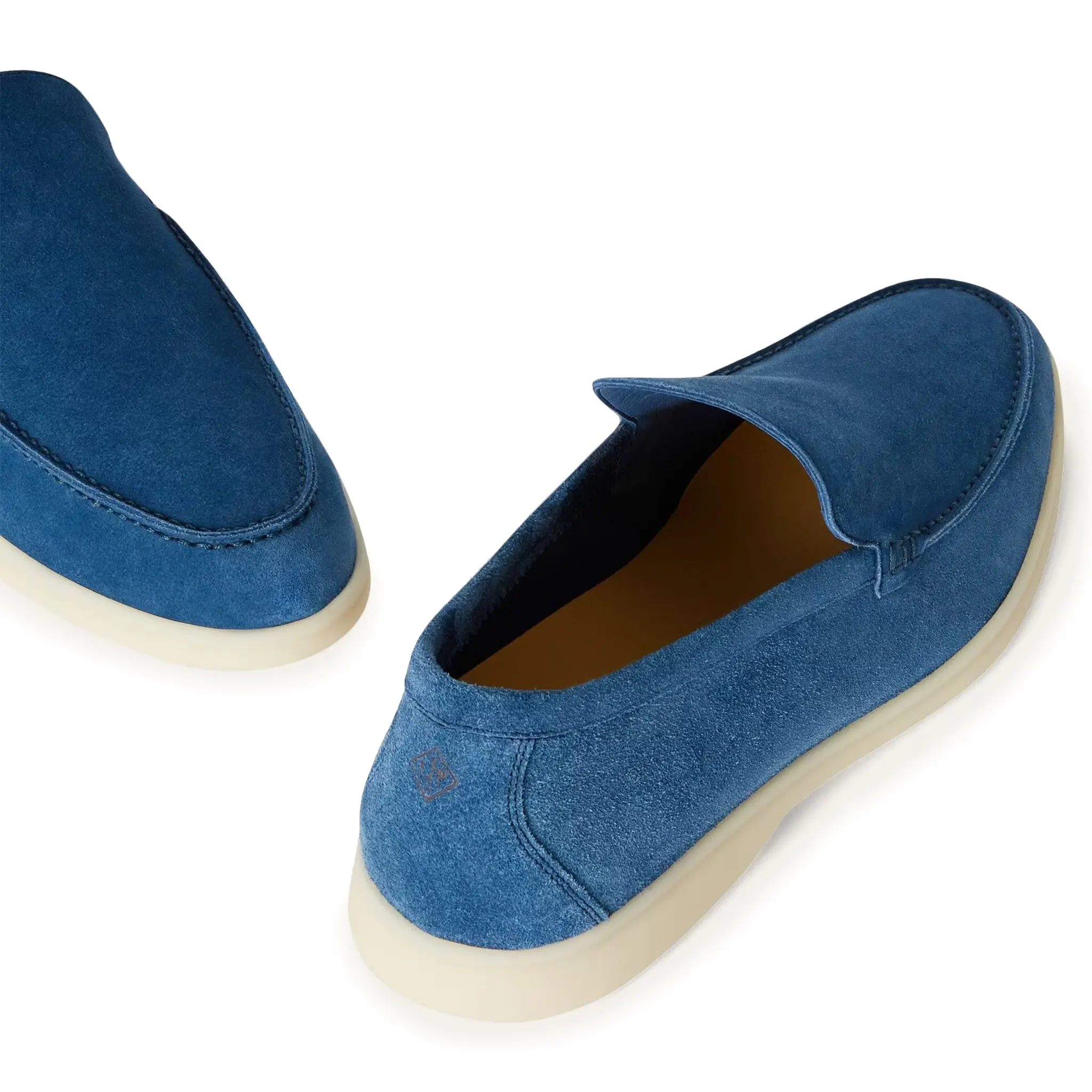 Mocassins Daim — Bleu Cobalt
