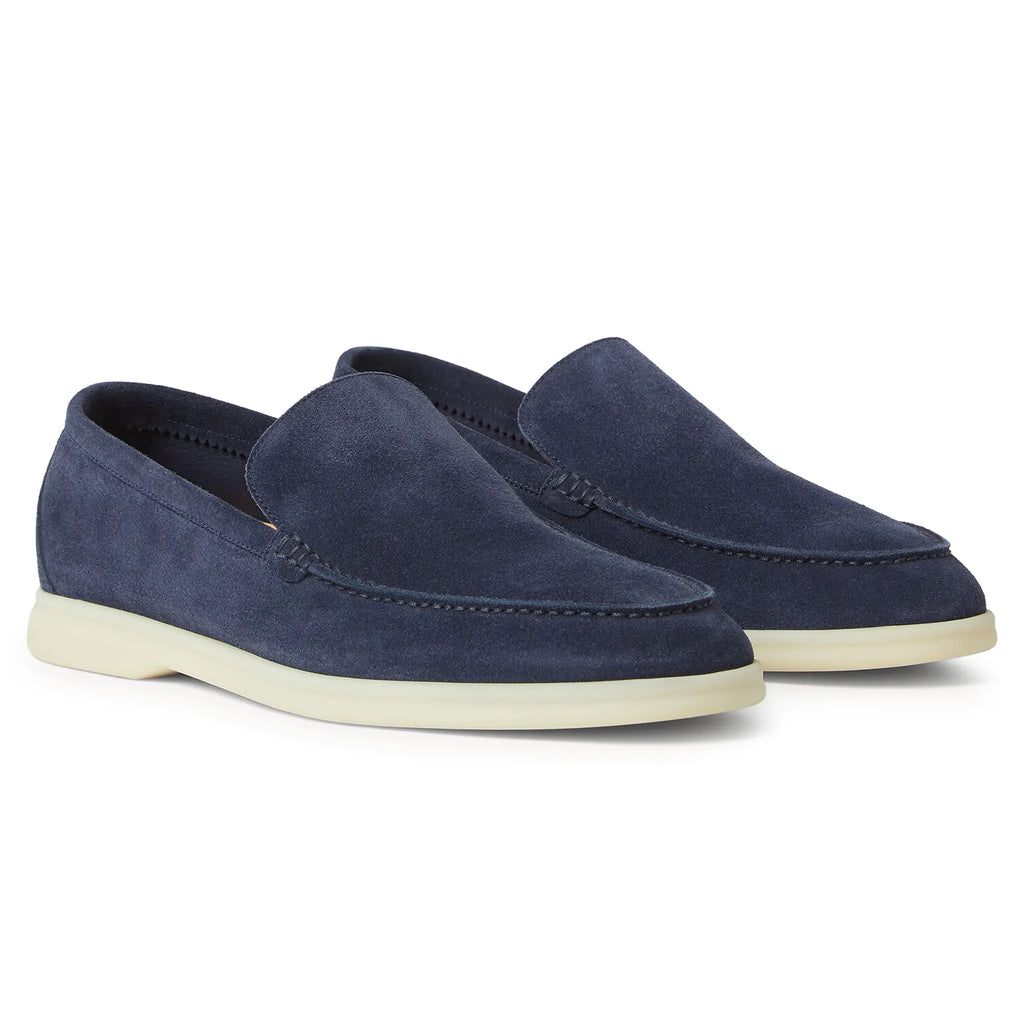 Mocassins Daim — Bleu Nuit