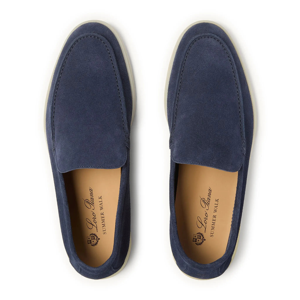 Mocassins Daim — Bleu Nuit