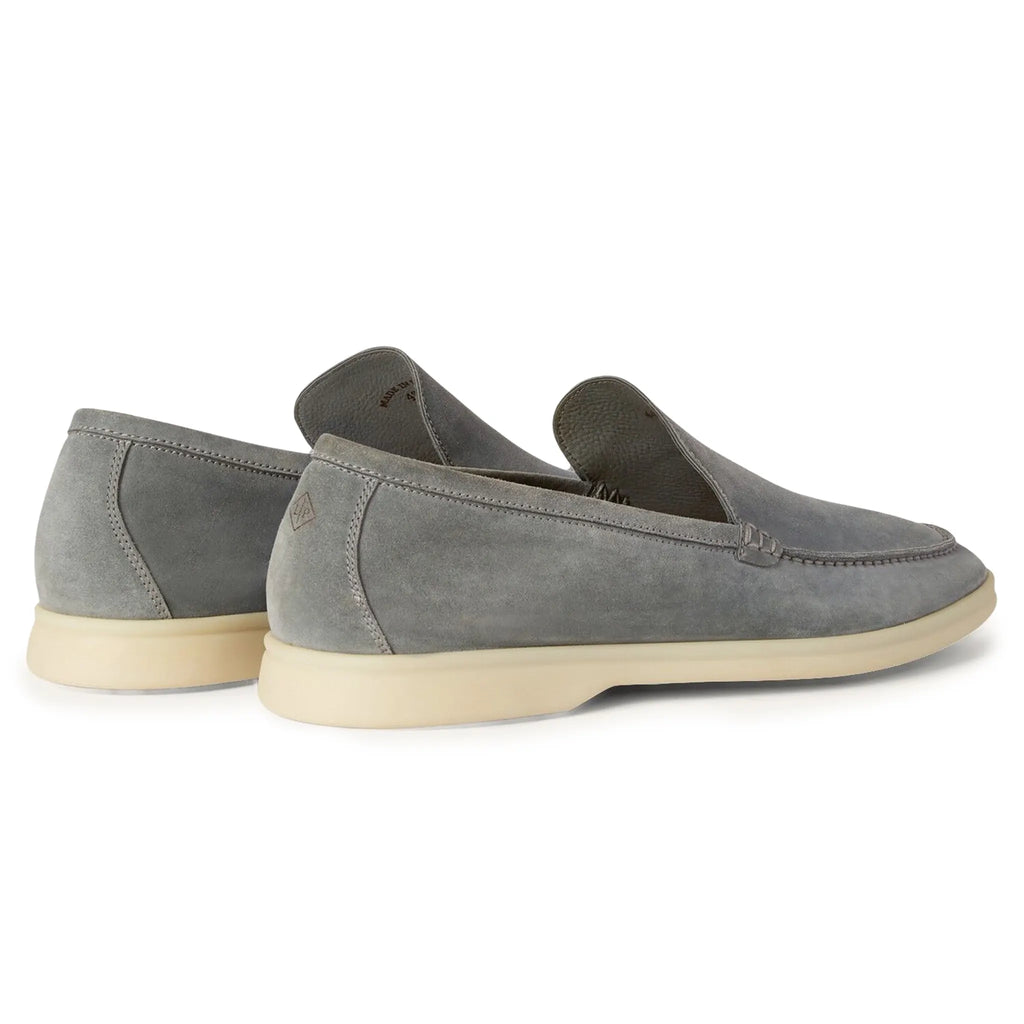Mocassins Daim — Gris Perle