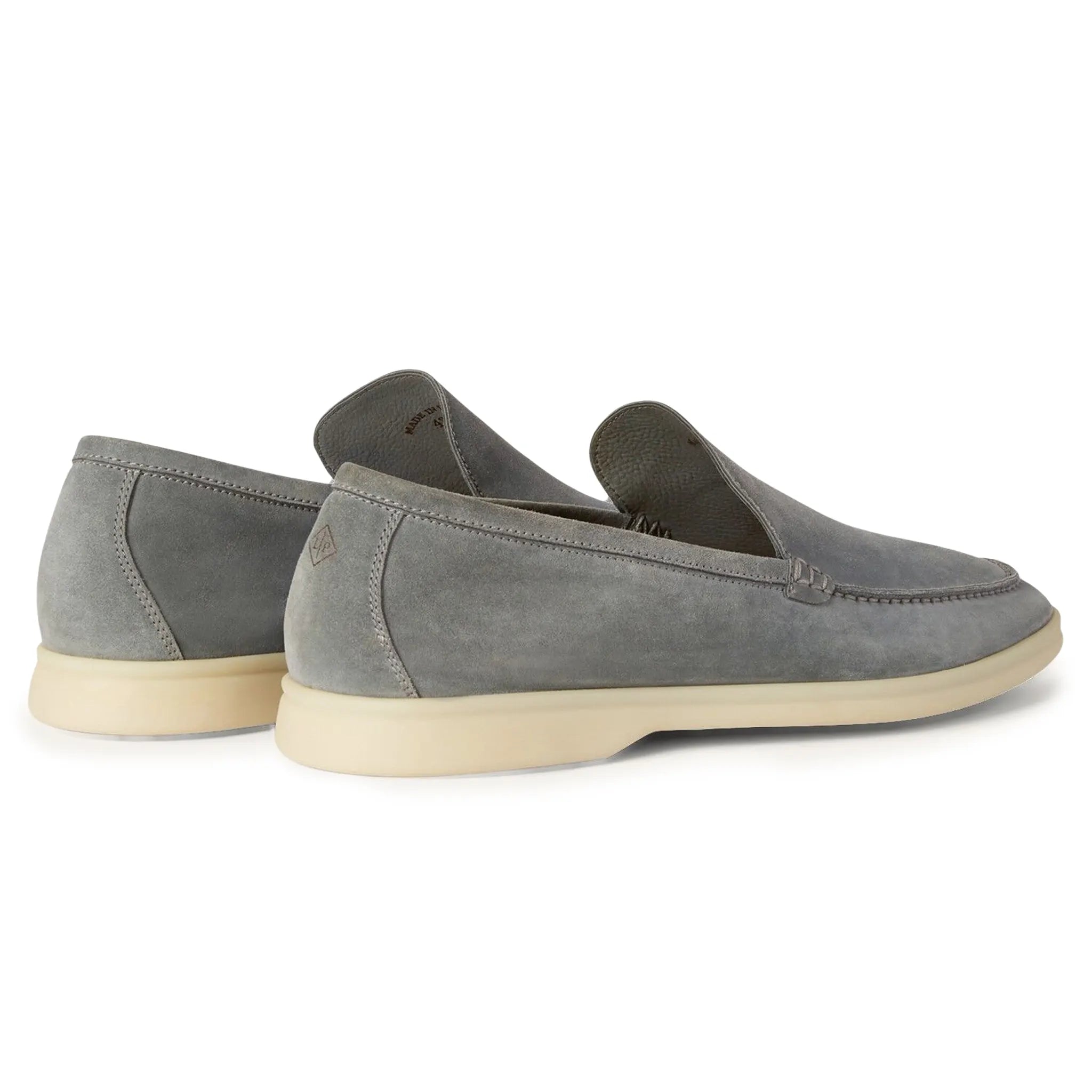 Mocassins Daim — Gris Perle