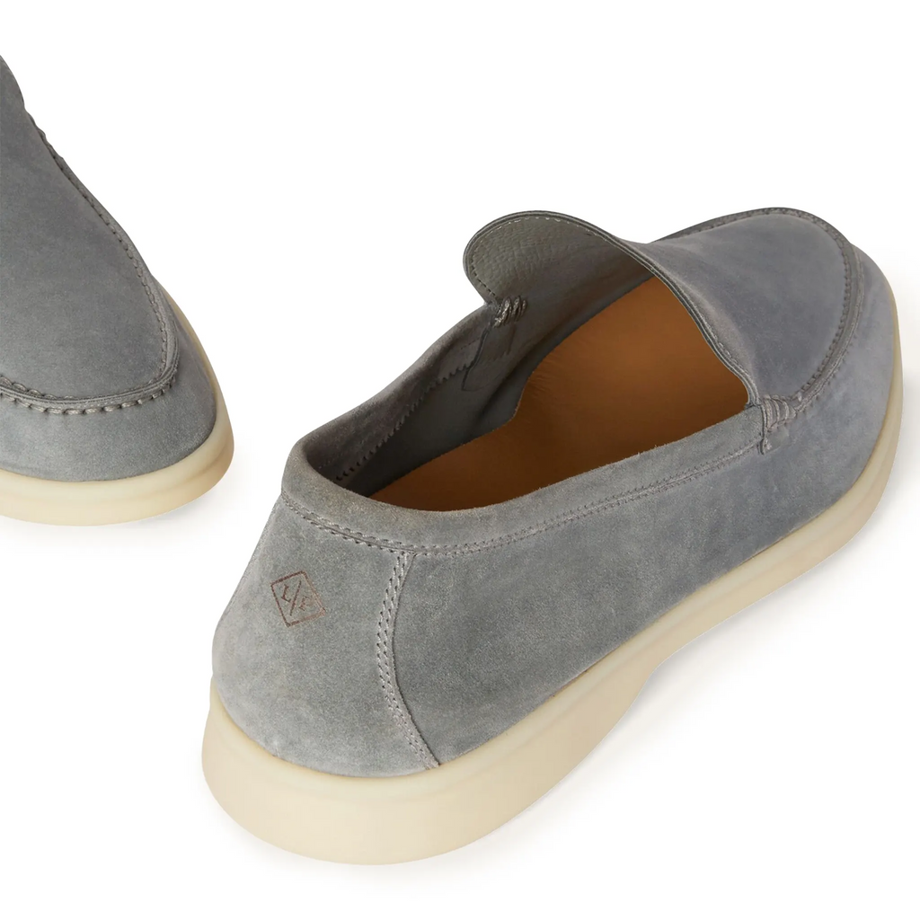 Mocassins Daim — Gris Perle