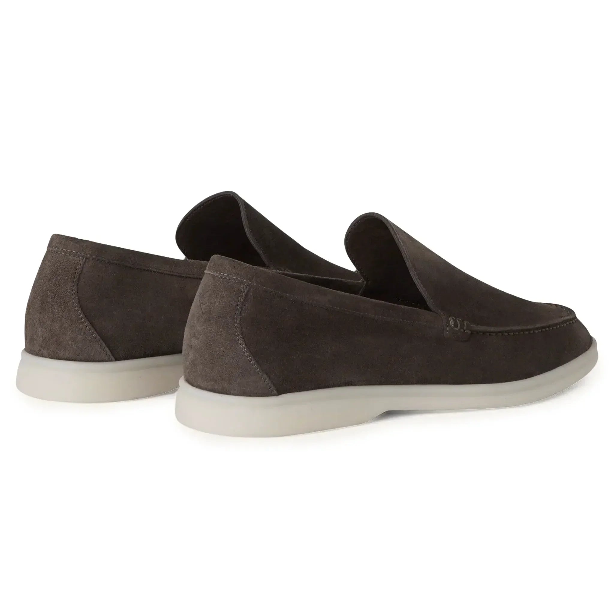 Mocassins Daim — Gris Taupe