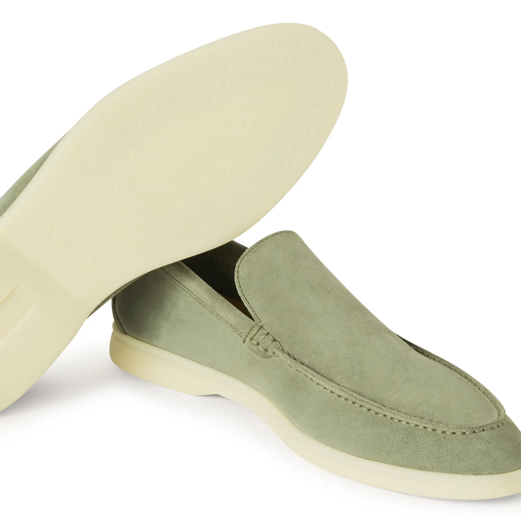 Mocassins Daim — Vert