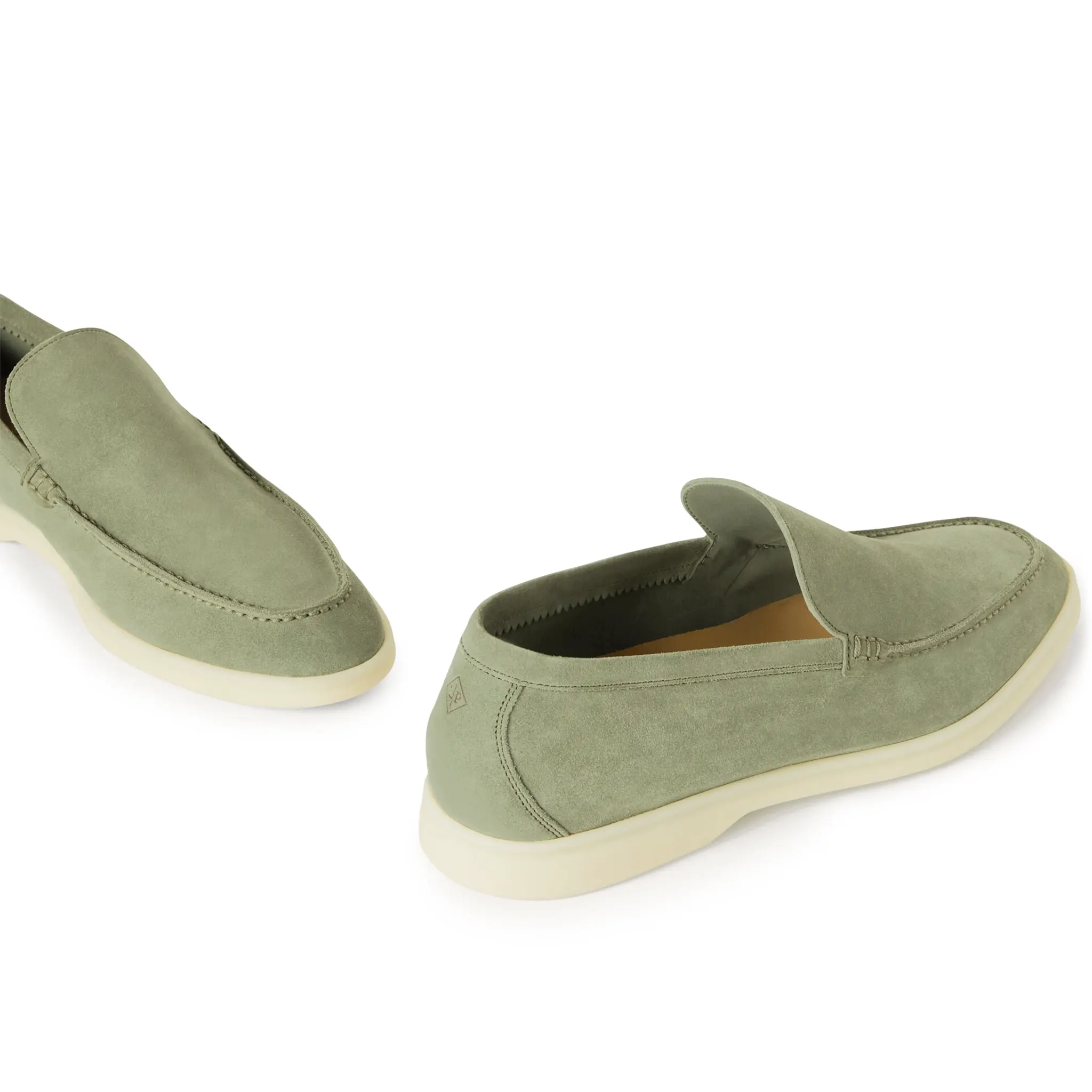 Mocassins Daim — Vert