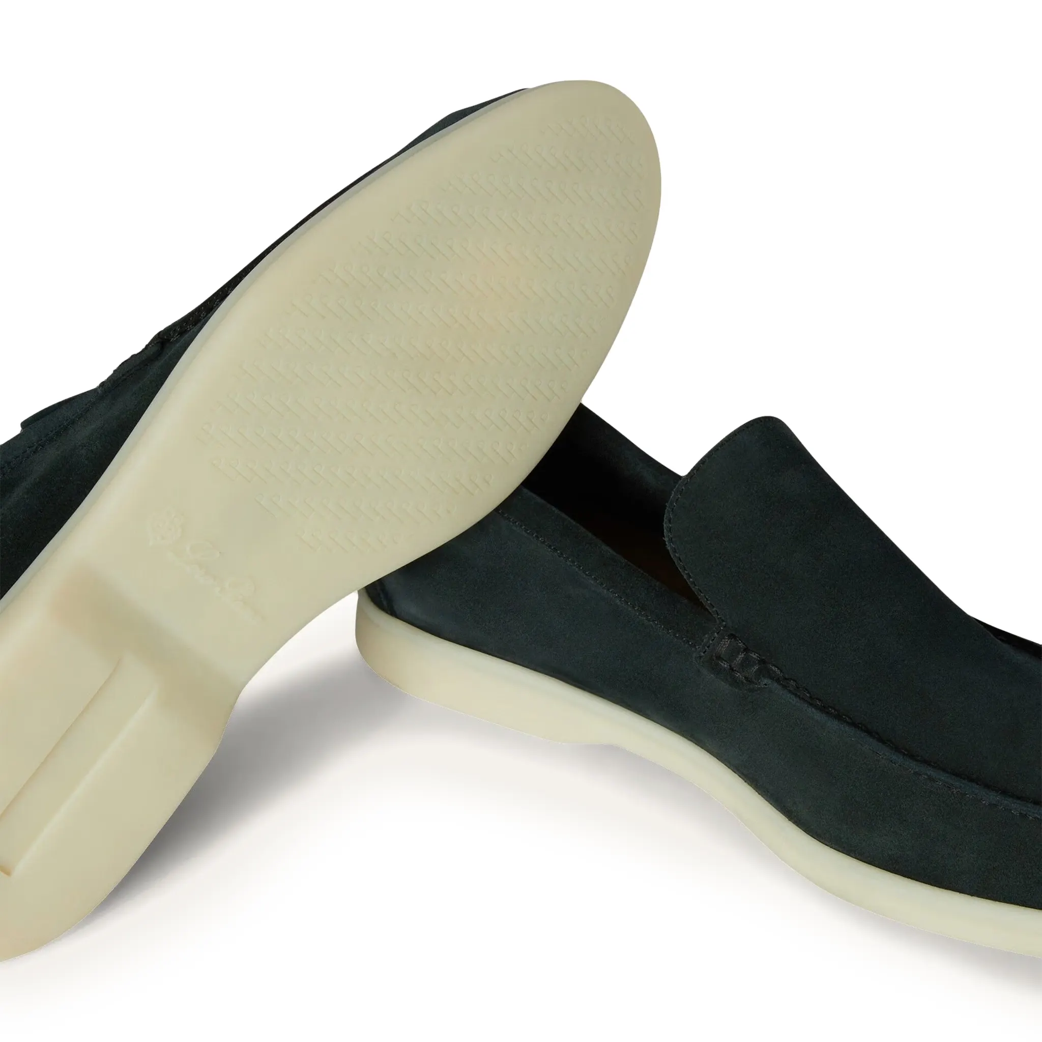 Mocassins Daim — Vert Foncé