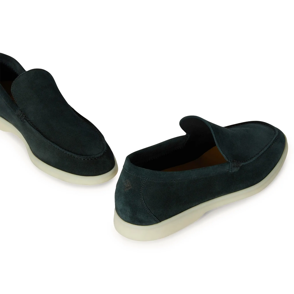 Mocassins Daim — Vert Foncé