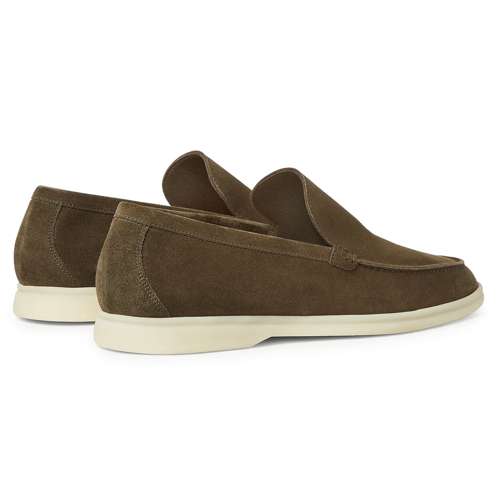 Mocassins Daim — Vert Mousse