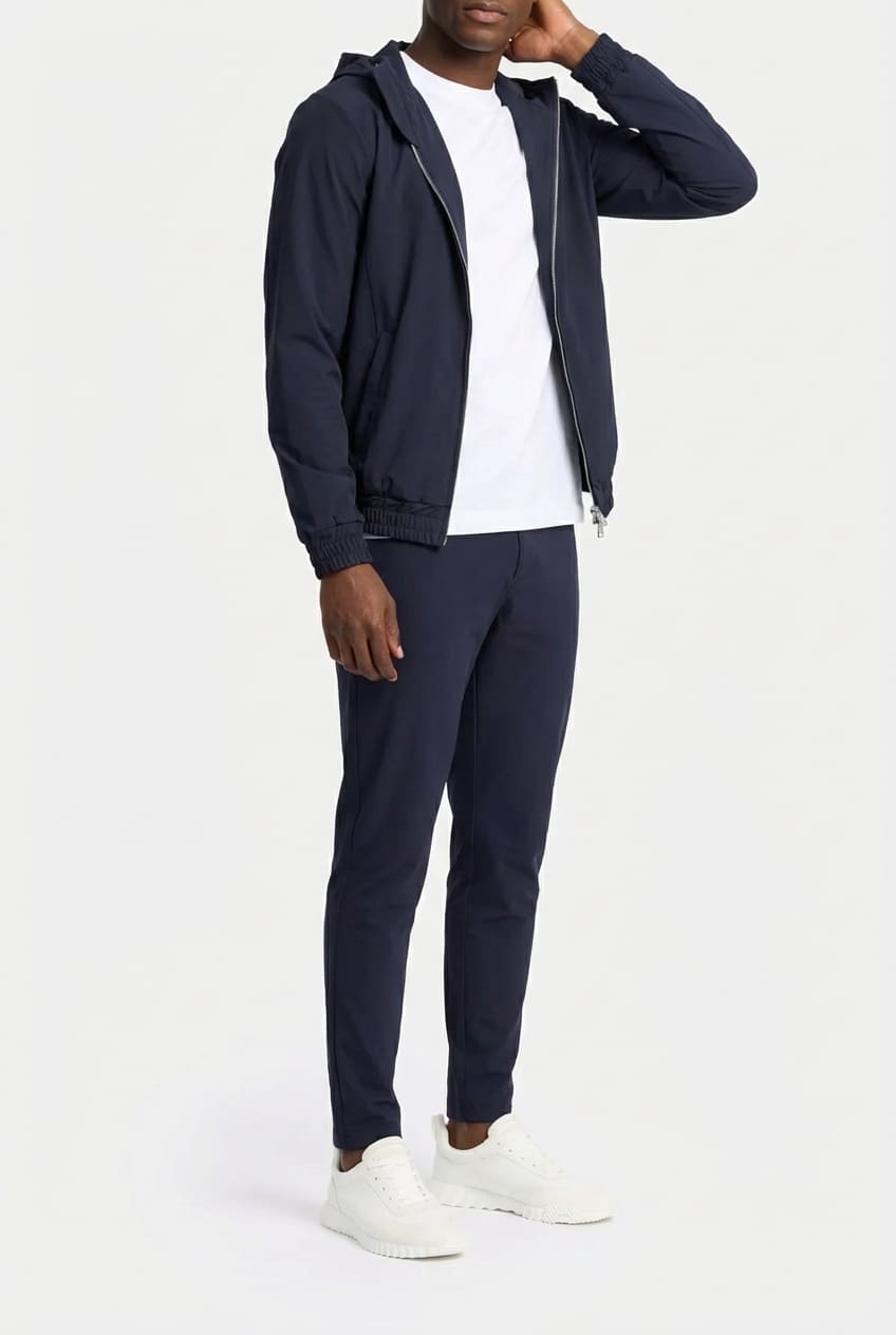 Ensemble Signature à Capuche — Bleu Marine