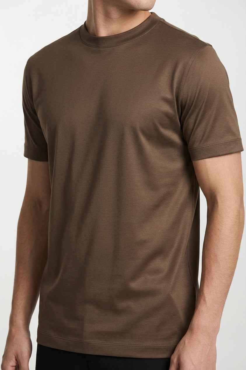 T-shirt Luxe — Cognac