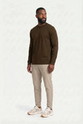 T-shirt Manches Longues Luxe — Cognac