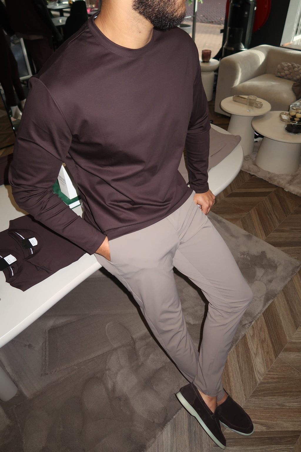 Pantalon Voyage — Taupe
