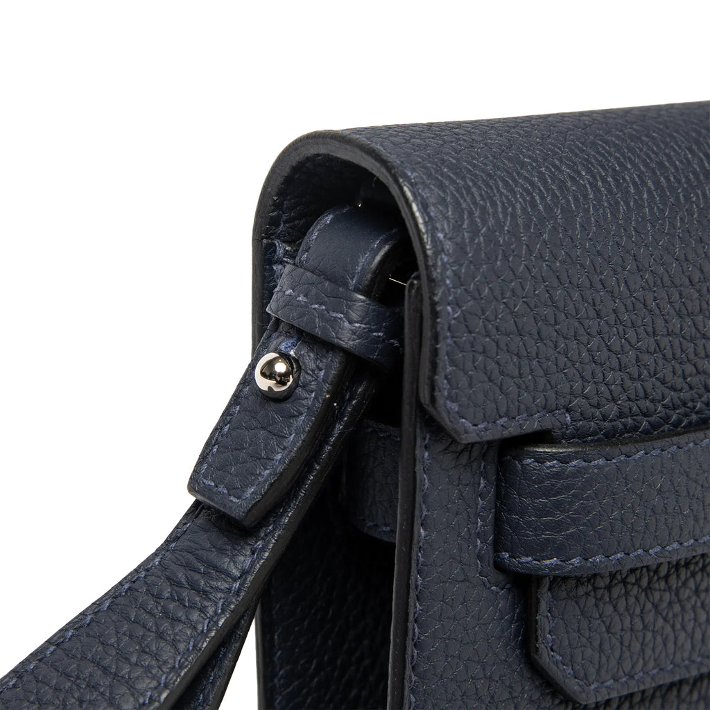 Pochette Cuir — Bleu Nuit