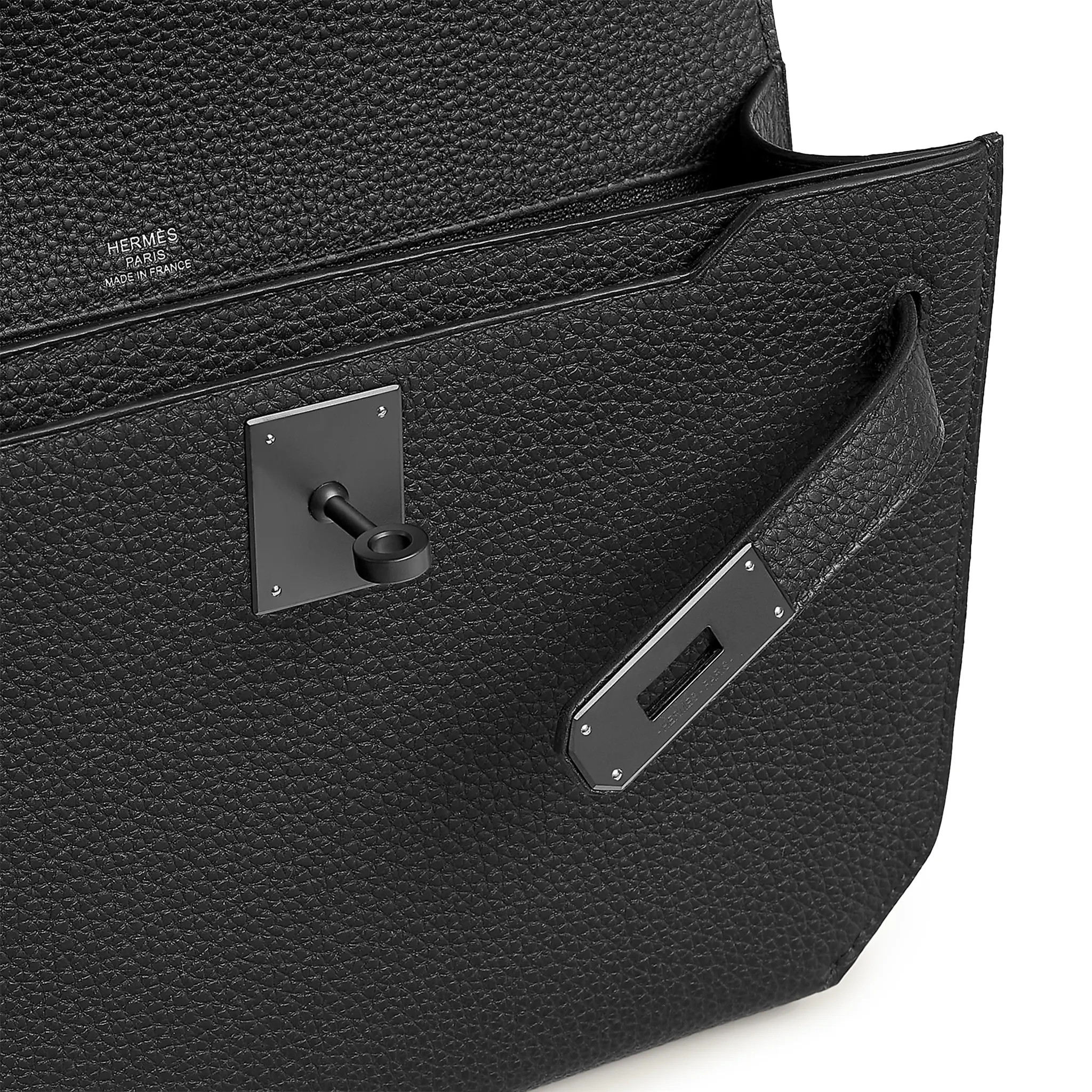 Pochette Cuir — Noir Mat