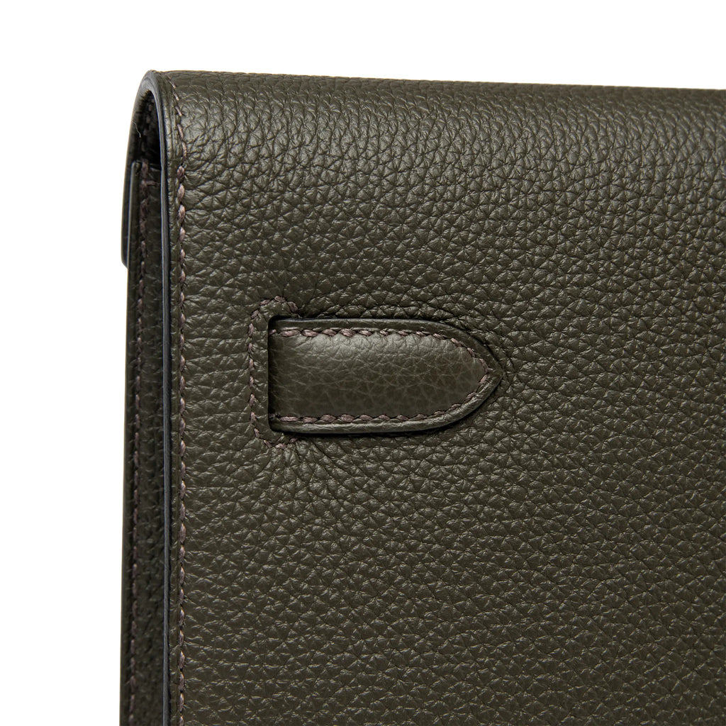 Pochette Cuir — Vert-de-Gris