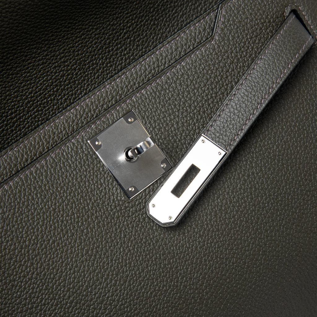 Pochette Cuir — Vert-de-Gris