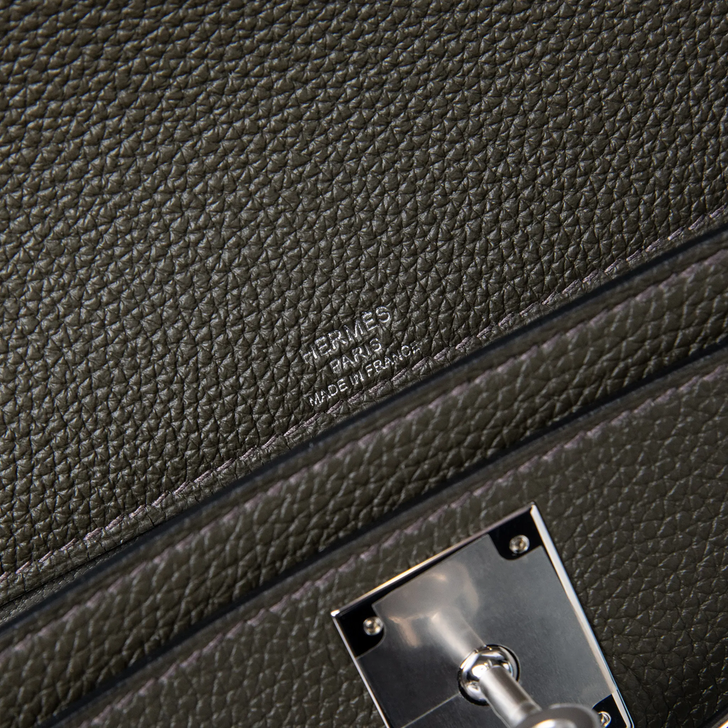 Pochette Cuir — Vert-de-Gris