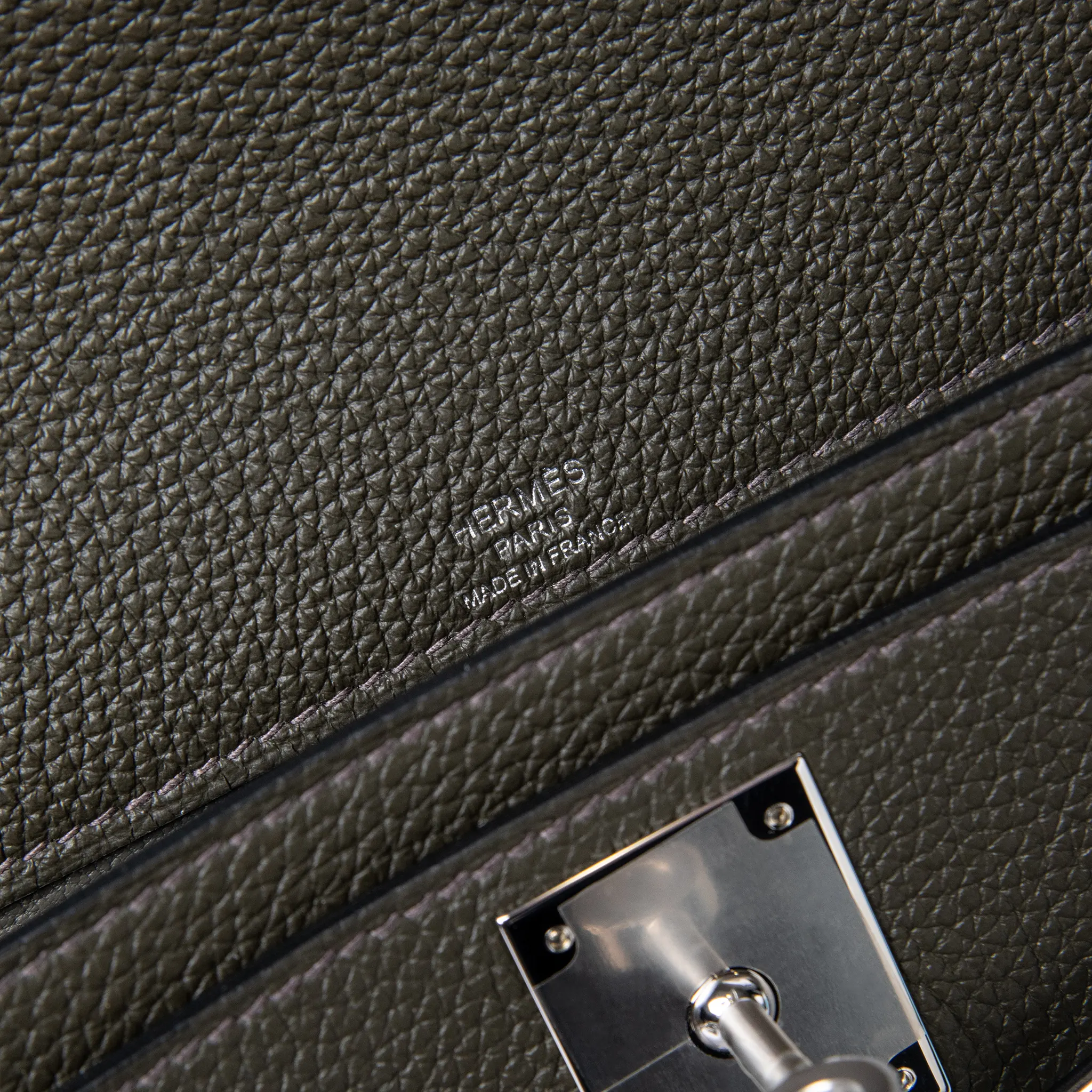 Pochette Cuir — Vert-de-Gris