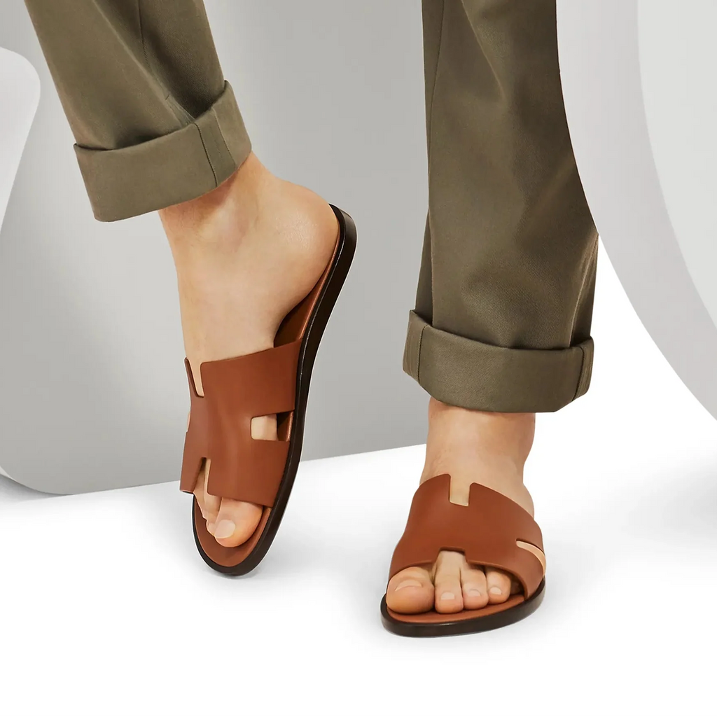 Sandales Cuir — Brun