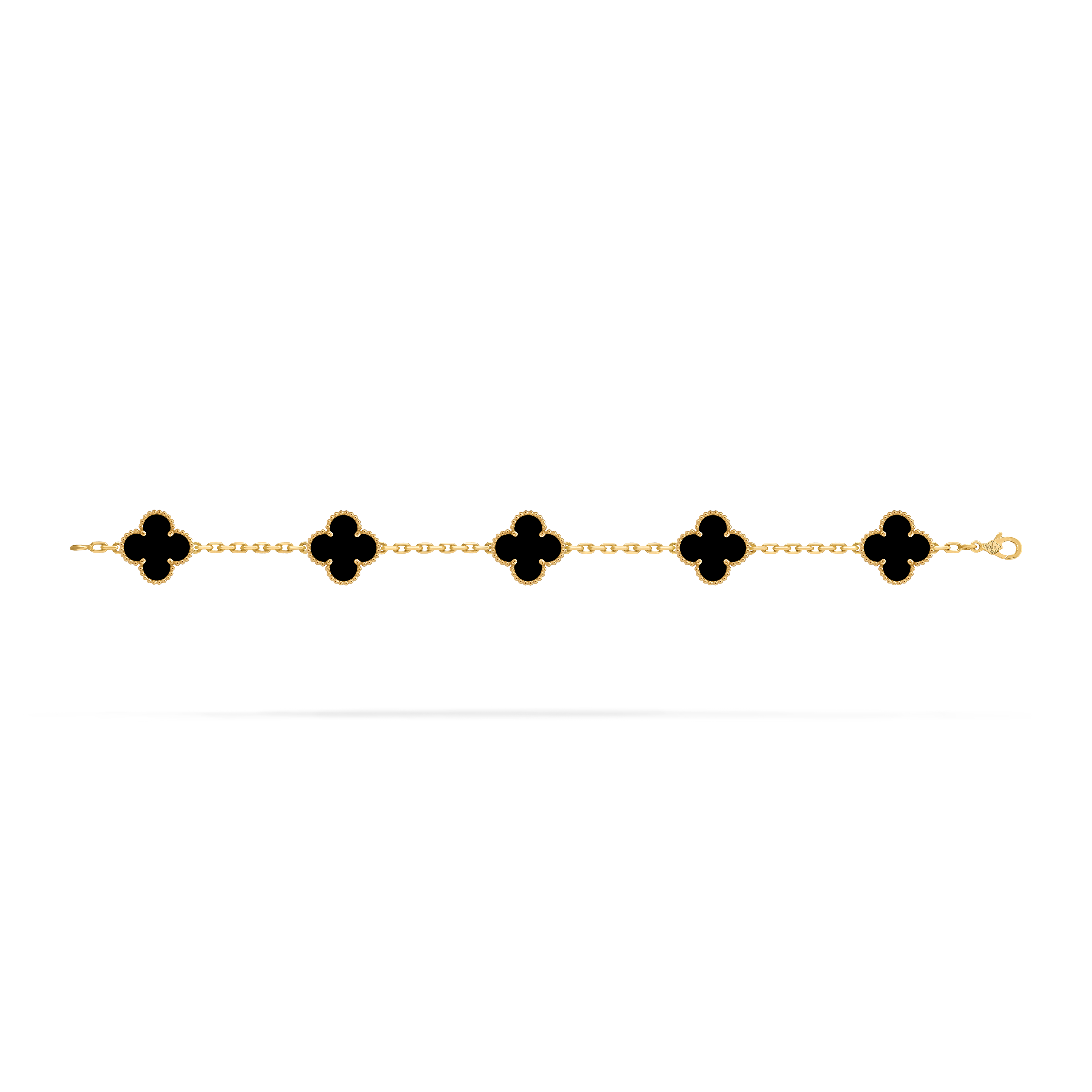 Bracelet Trèfle 5 Motifs — Œil de Tigre