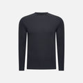T-Shirt Manches Longues Satiné — Bleu Marine